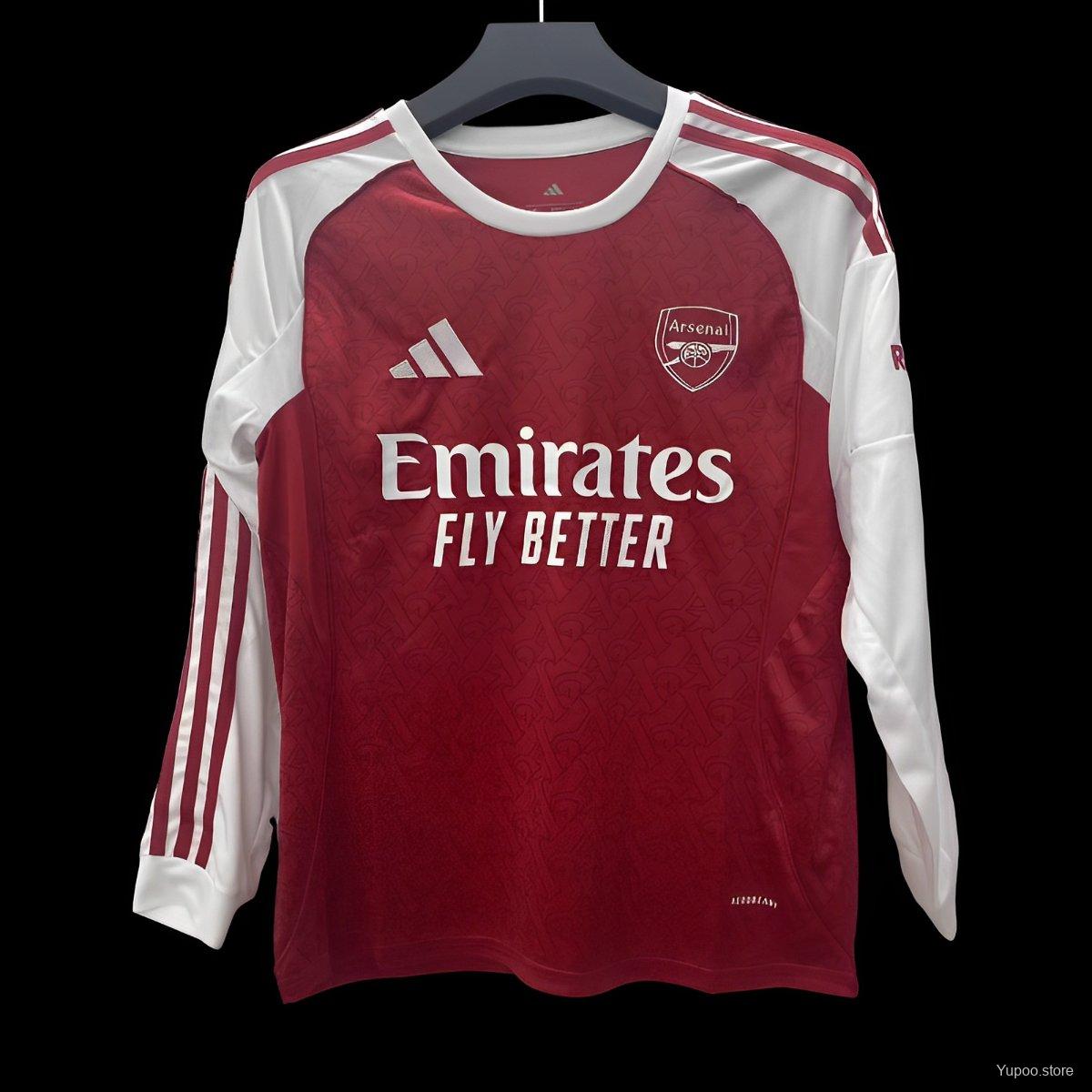 Arsenal Long Sleeve Home Jersey 2025-2026