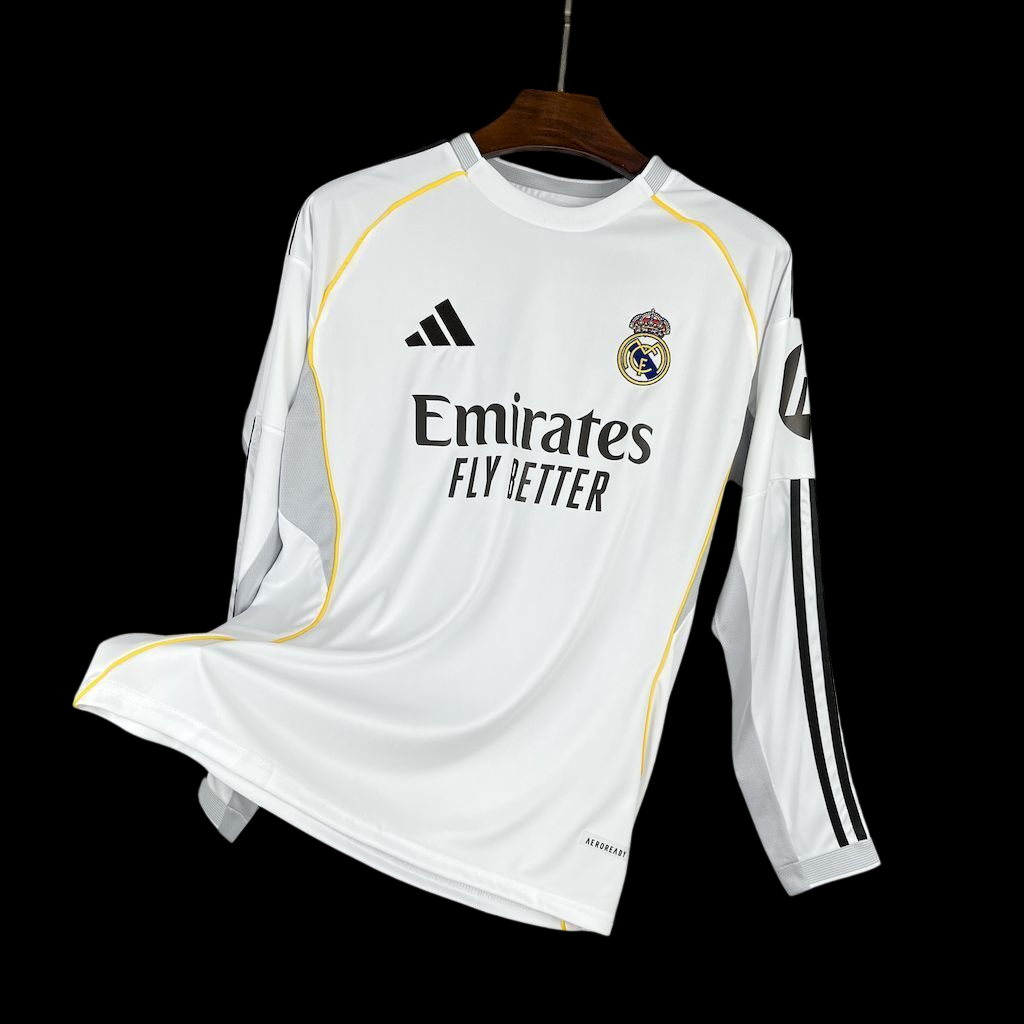 Real Madrid Long Sleeve Home Jersey 2025-2026