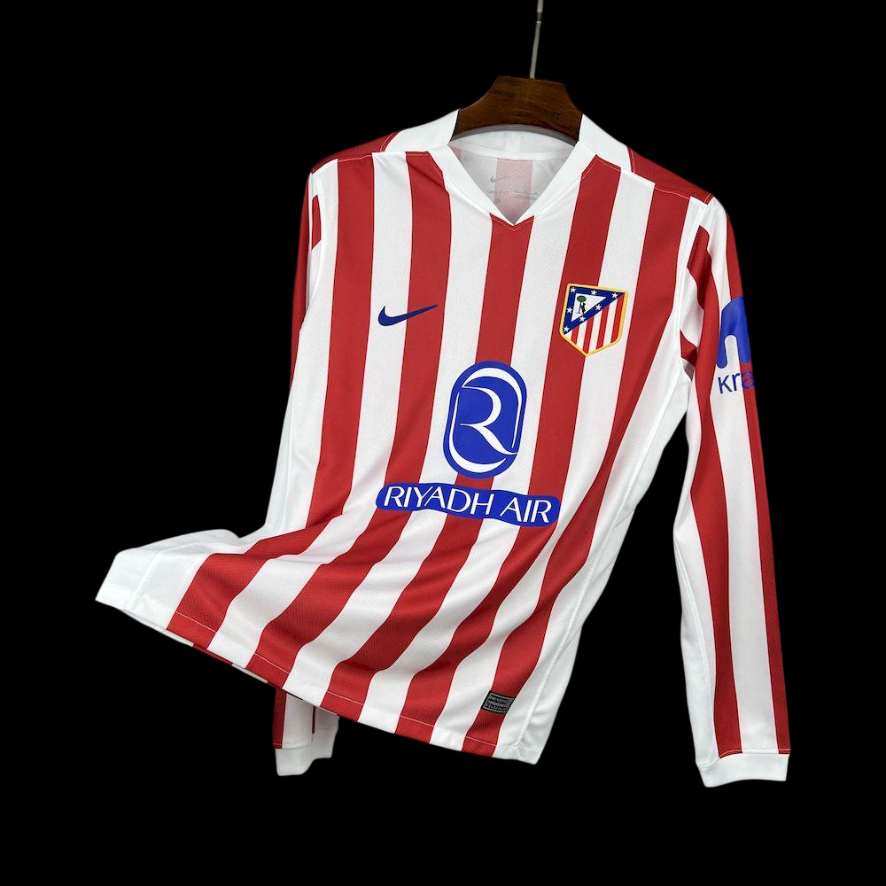 Maillot Domicile Atletico de Madrid Manches Longues 2025-2026