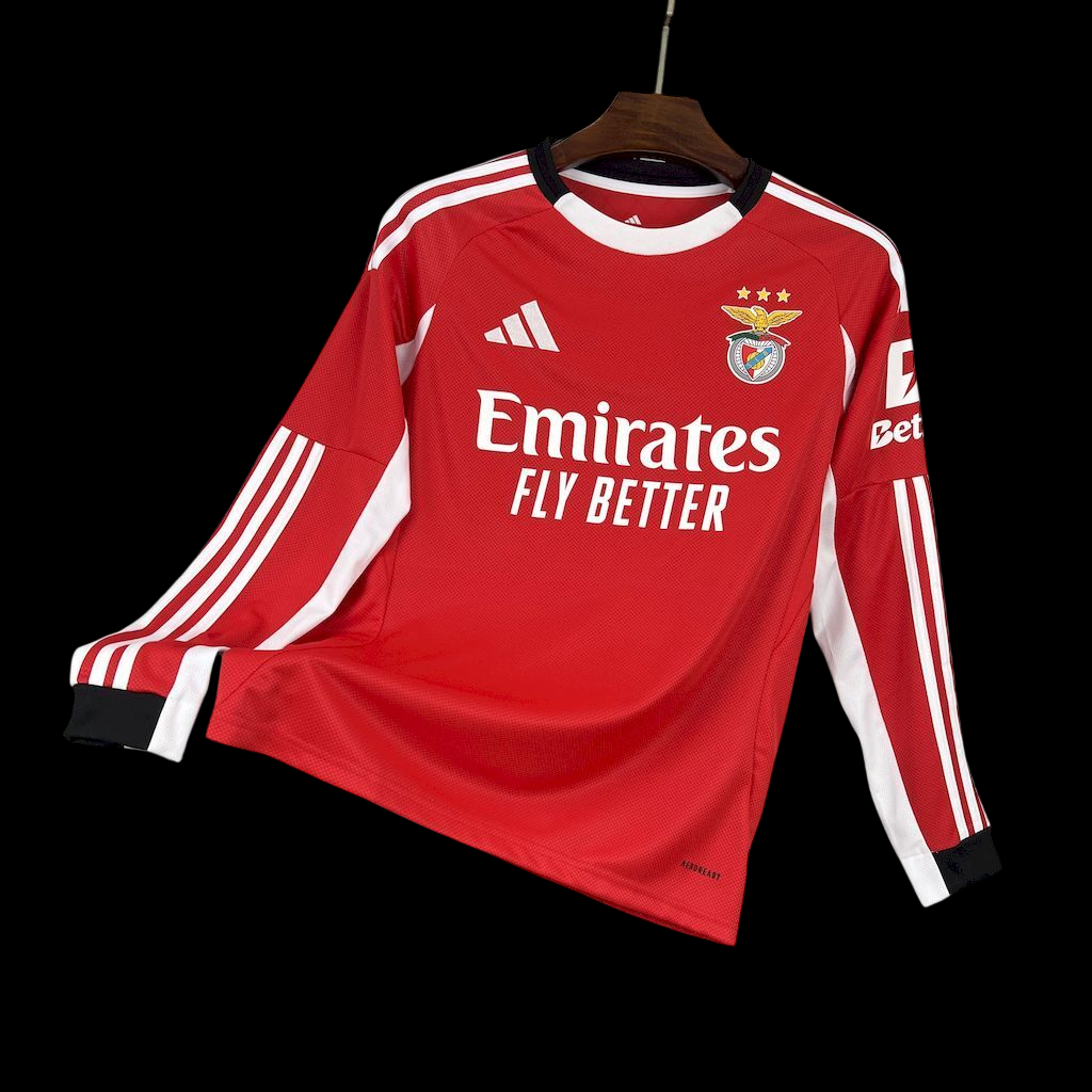 Long Sleeve Benfica Home Jersey 2025-2026