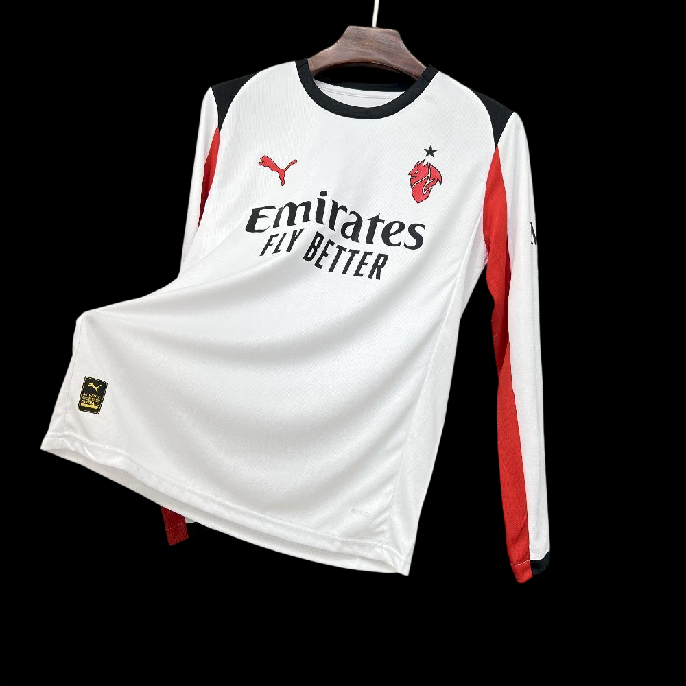Maillot Extérieur Ac Milan Manches Longues 2025-2026