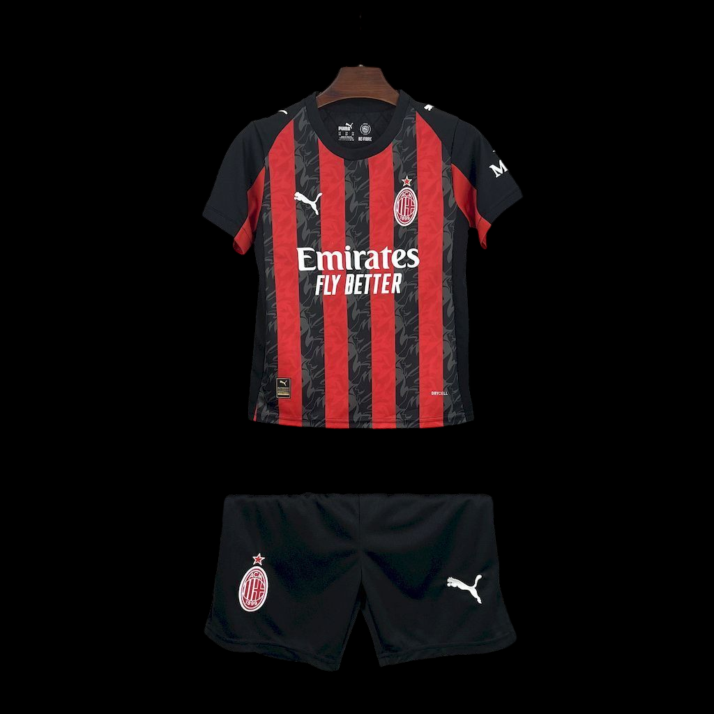 Ac Milan Home Kids' Jersey 25-26