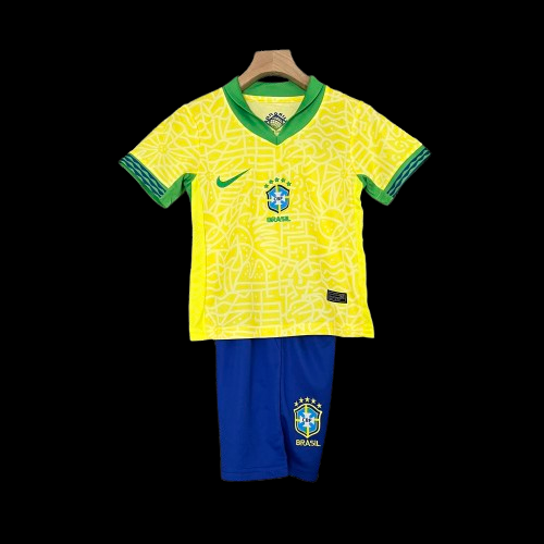 Brazil Home Kids Jersey 24-25