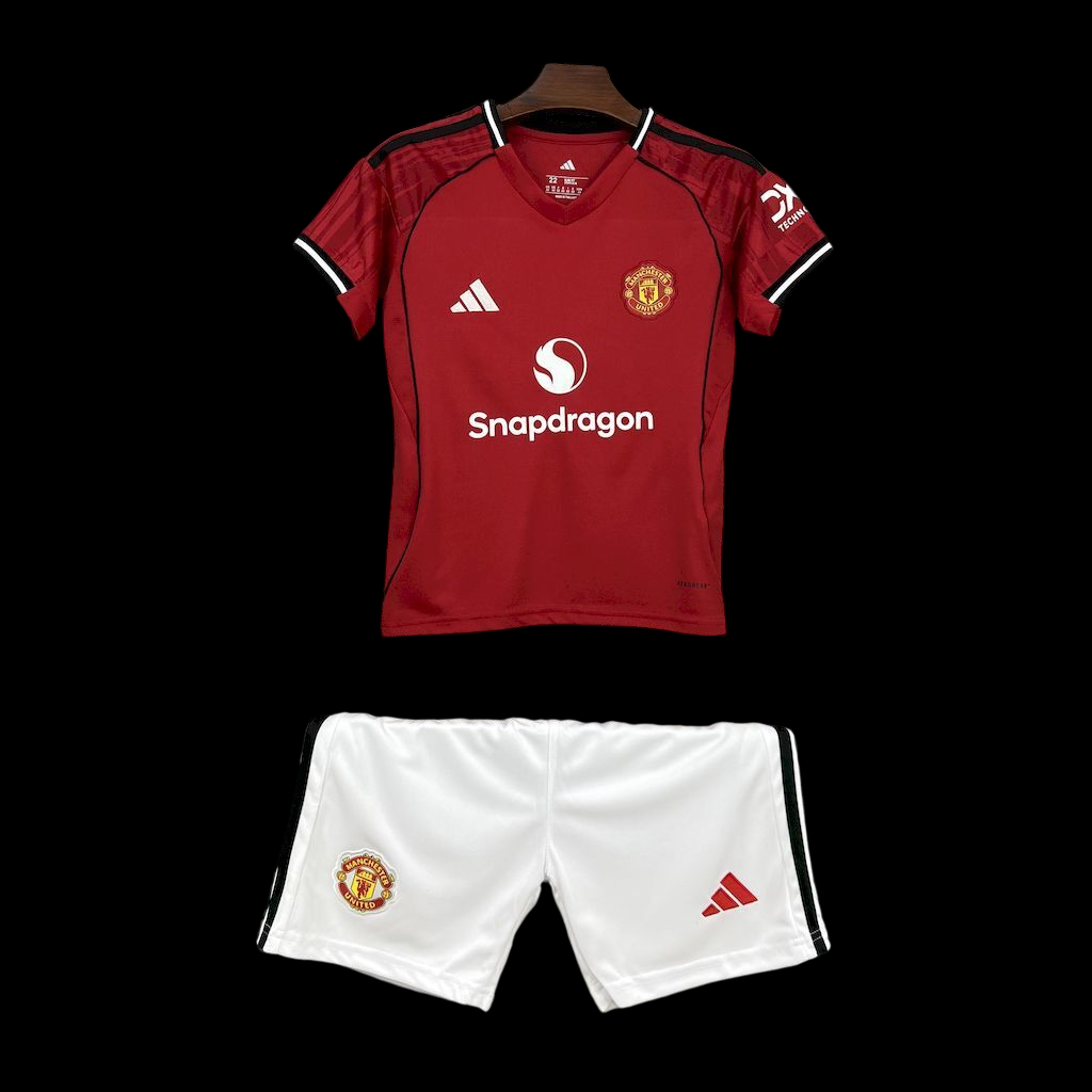 Man United Home Kids' Jersey 25-26